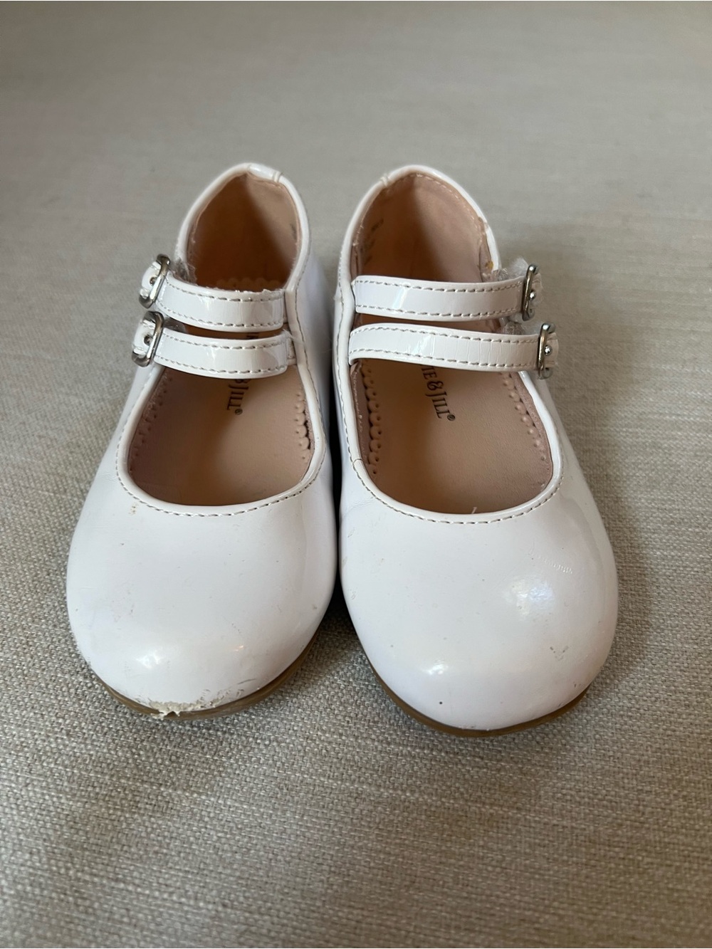 Girls' White Double-Strap Dress Mary Jane Shoes